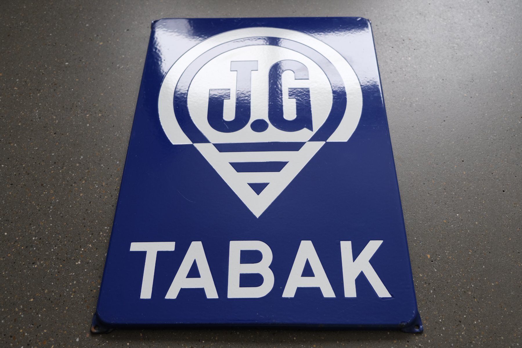 Insegne: Emailschild - JG Tabak – Usato da Zürich venduto da hanso-foundation