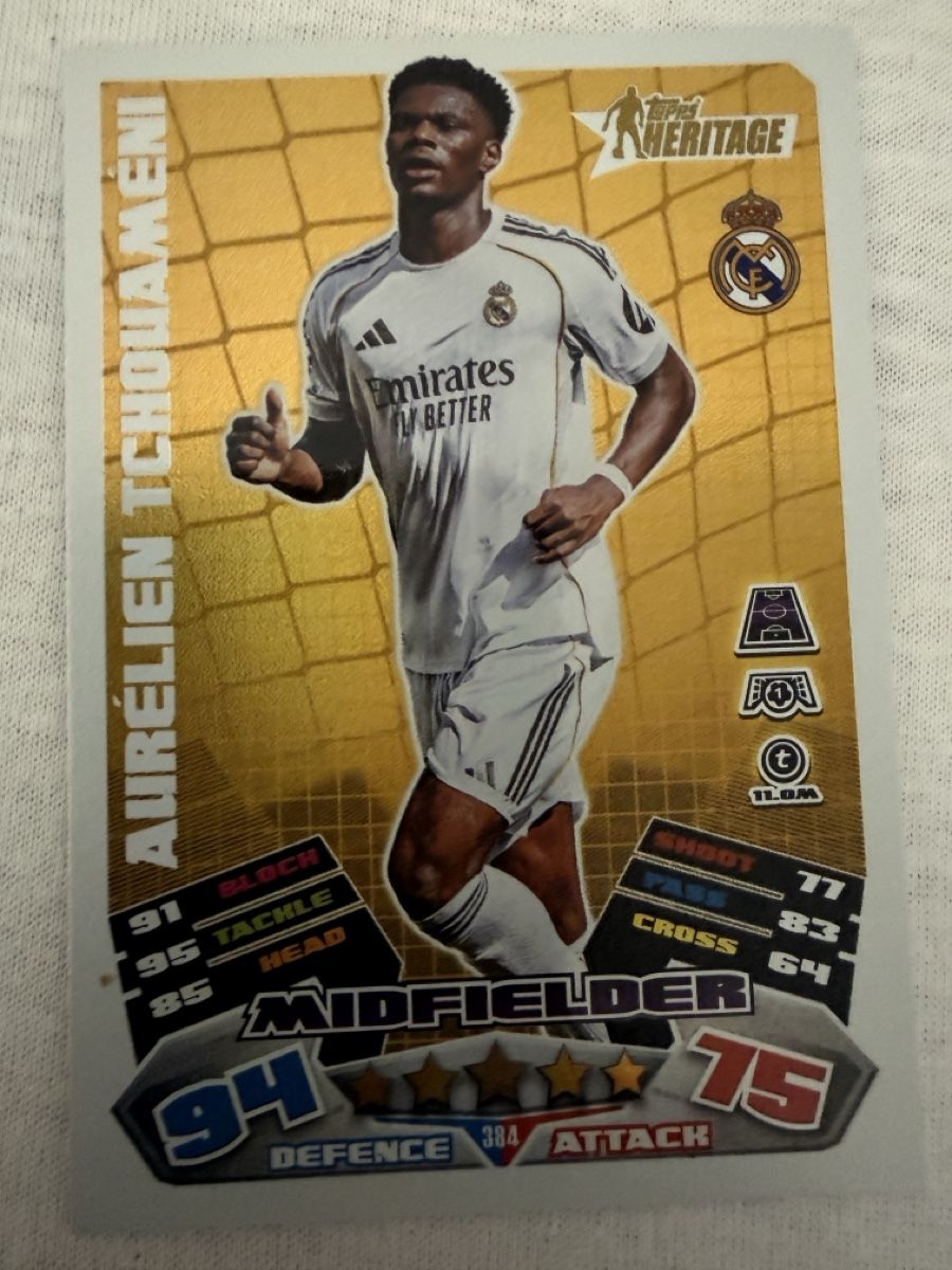 Topps Carte collezionabili: Aurelien Tchouameni - Topps Heritage - Real Madrid – Nuovo (secondo la descrizione) da Mägenwil venduto da man_6qmv