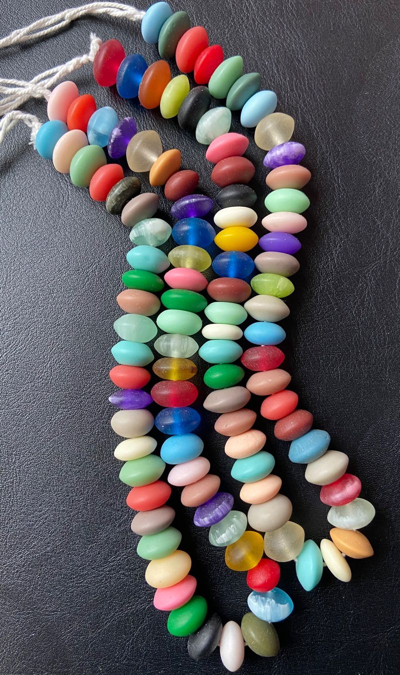 Catenine: 2x Schöne Multicolor Harz Halskette – Nuovo (secondo la descrizione) da Zuerich venduto da Perlen-Decor 5