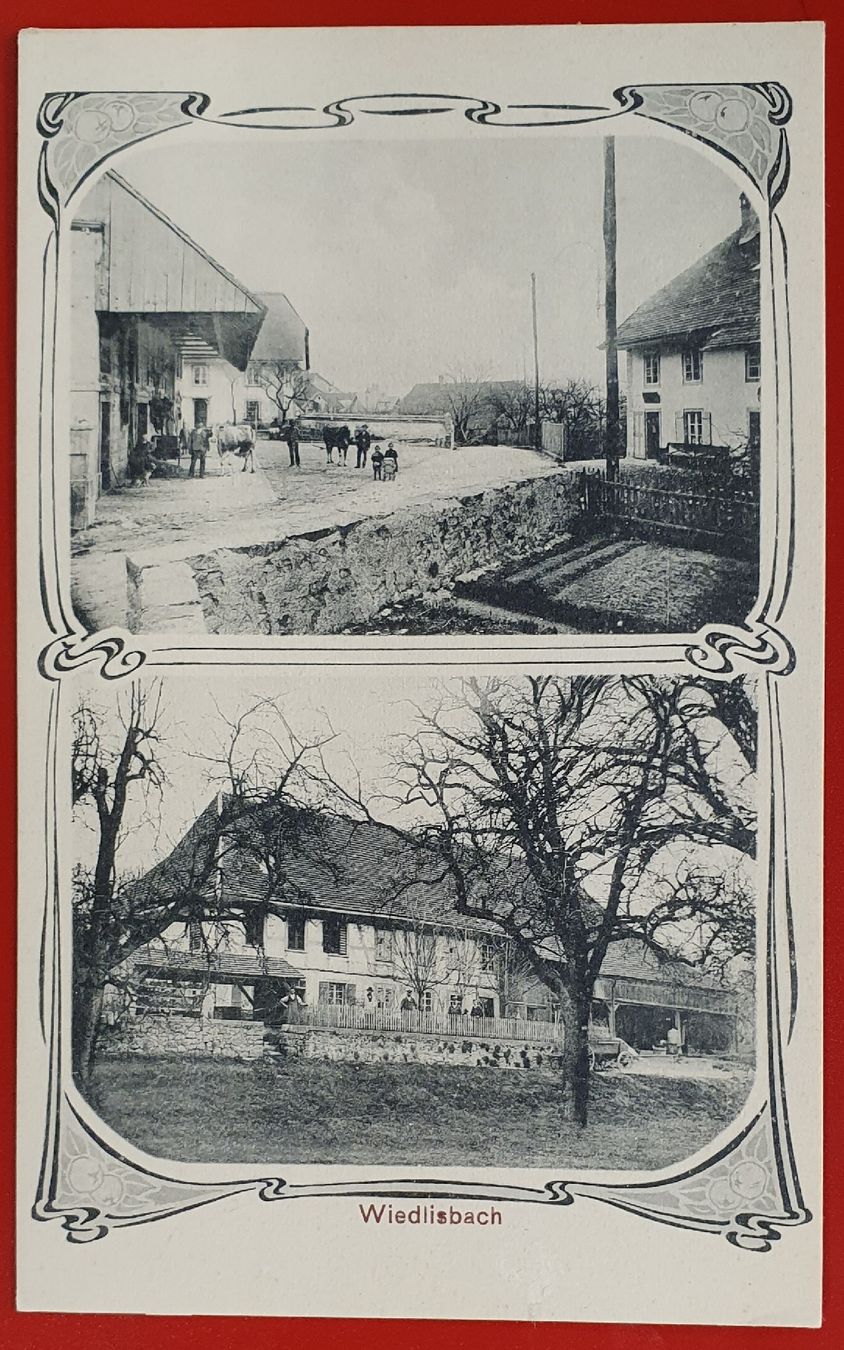 Cartoline postali: Wiedlisbach - Bauernhof - 2 Ansichten – Usato da Kreuzlingen venduto da Rschweiz1