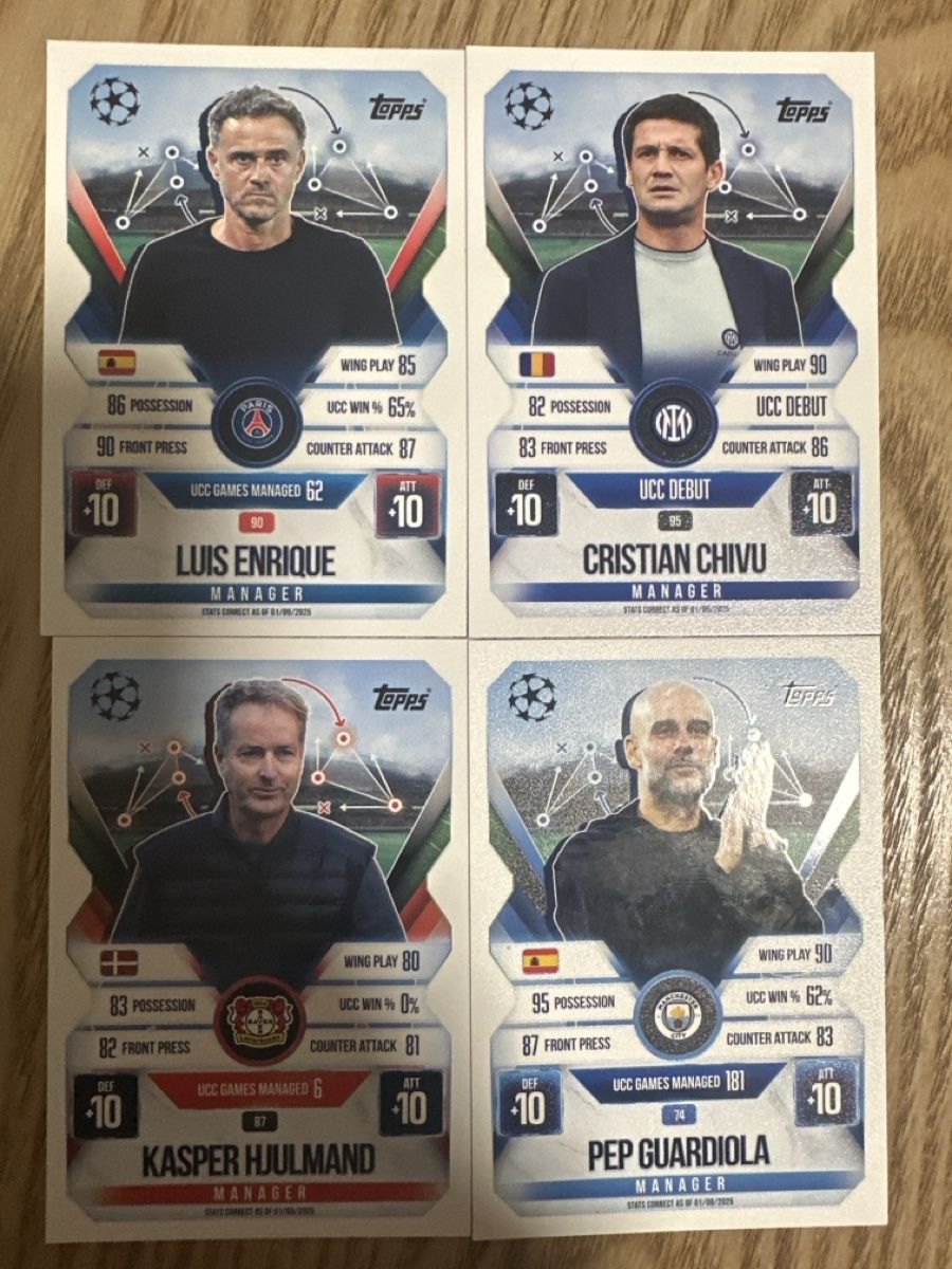 Topps Carte collezionabili: Topps Champions League Manager Karten Set – Nuovo (secondo la descrizione) da Jona venduto da inf_gst5