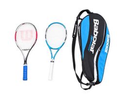 Tennisrackets Wilson und Babolat mit Tasche