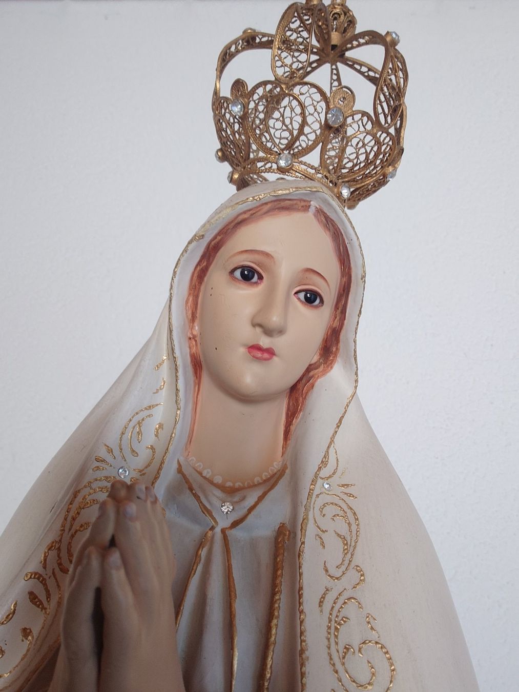 Statuette: Marienfigur Fatima Statue mit Krone - 68 cm – Usato da Balsthal venduto da Simbi97 1