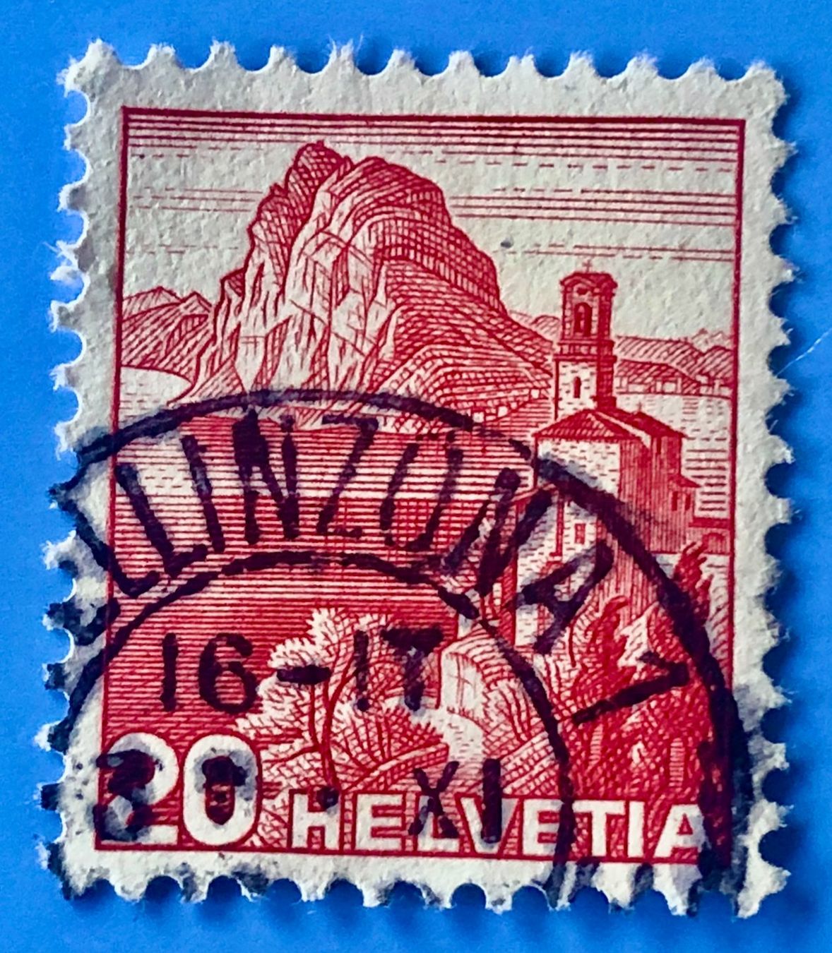 Tutti i francobolli: Nr.215 Landschaftsbilder Stempel   – Usato da Aarau venduto da Billa007
