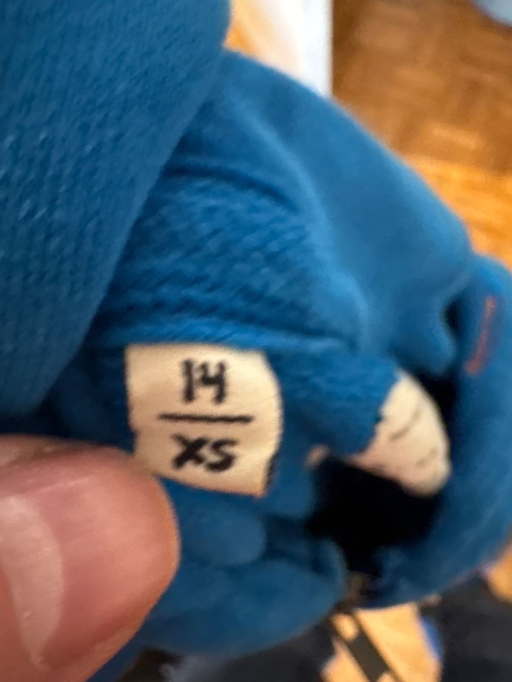 Pullover & Sweatshirts: Sweat à capuche zippé bleu "Wake Up" - Taille XS / 14 ans – Gebraucht aus Genève von captus 2