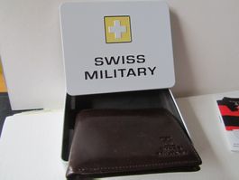 Portemonnaie, Leder, braun - Swiss Military mit Original-Box