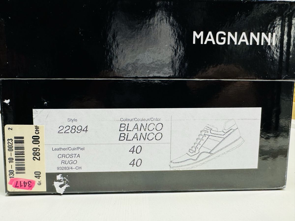 Scarpe da uomo: Baskets MAGNANNI blanches élégantes pointure 40 – Nuovo e nell'imballaggio originale da Brügg BE venduto da Goob 9