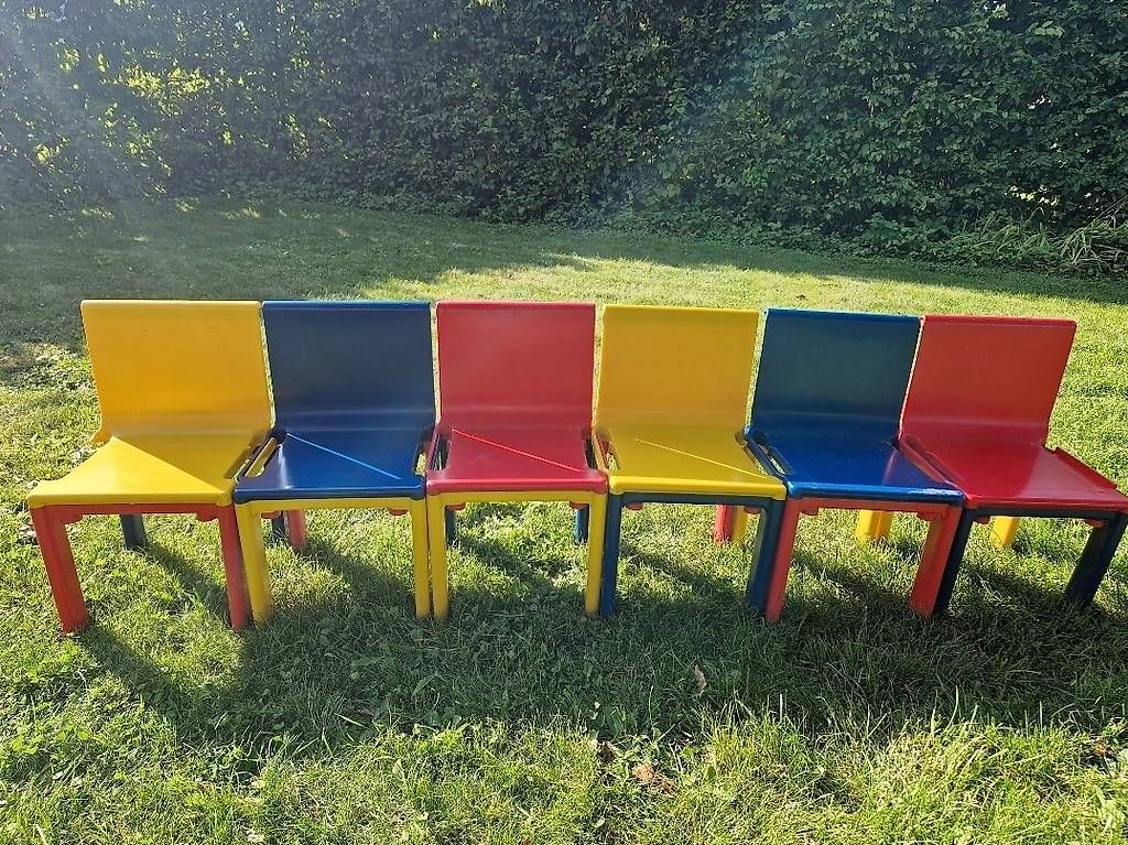 6x Kartell Kinderstühle Vintage Design 1978 (Centrokappa) (D'occasion ...
