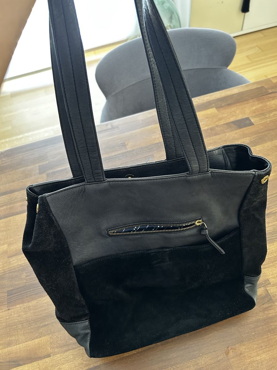 Becksöndergaard Borse da donna: Original BECKSÖNDERGAARD Leder-Shopper Handtasche Schwarz – Usato da Balsthal venduto da LaLiLu77 1