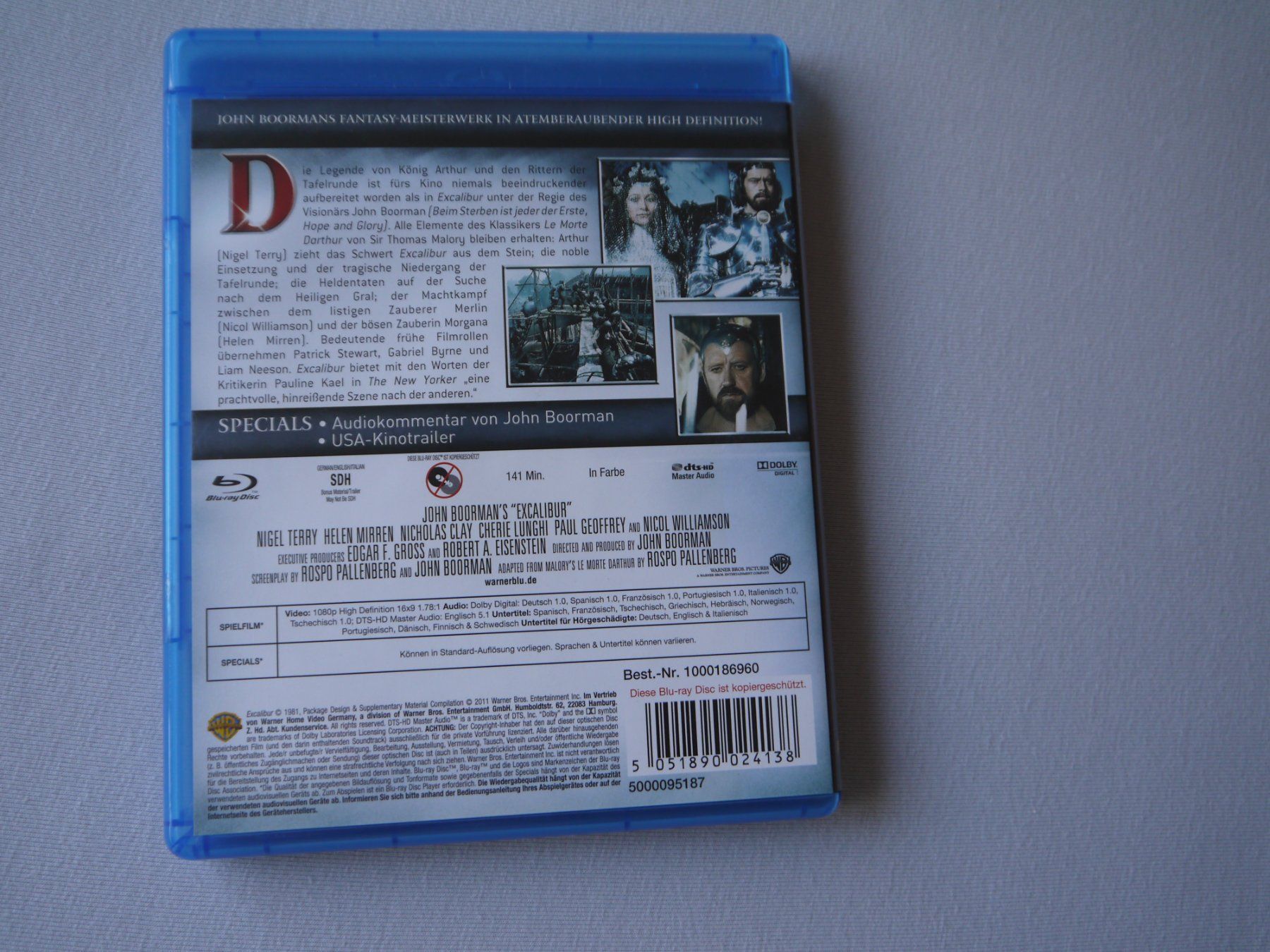 Tutti i DVDs: EXCALIBUR(1981) - Liam Neeson/Helen Miren/Patrick Stewart – Usato da Hagendorn venduto da Blaf 1