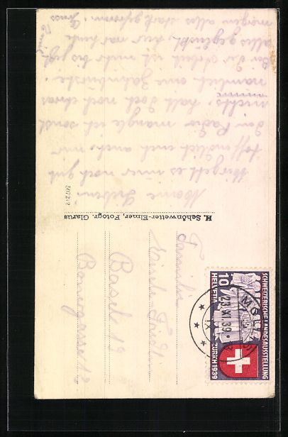 Cartoline postali: AK Mollis, Strassenpartie mit Kirche – Usato da Berlin venduto da bartko-reher 1