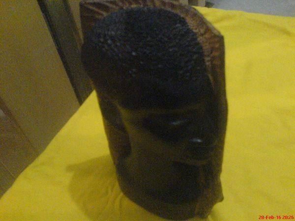 Sculture & Statue: afrikanischer Kopf aus Holz – Usato da Oftringen venduto da andrax 2