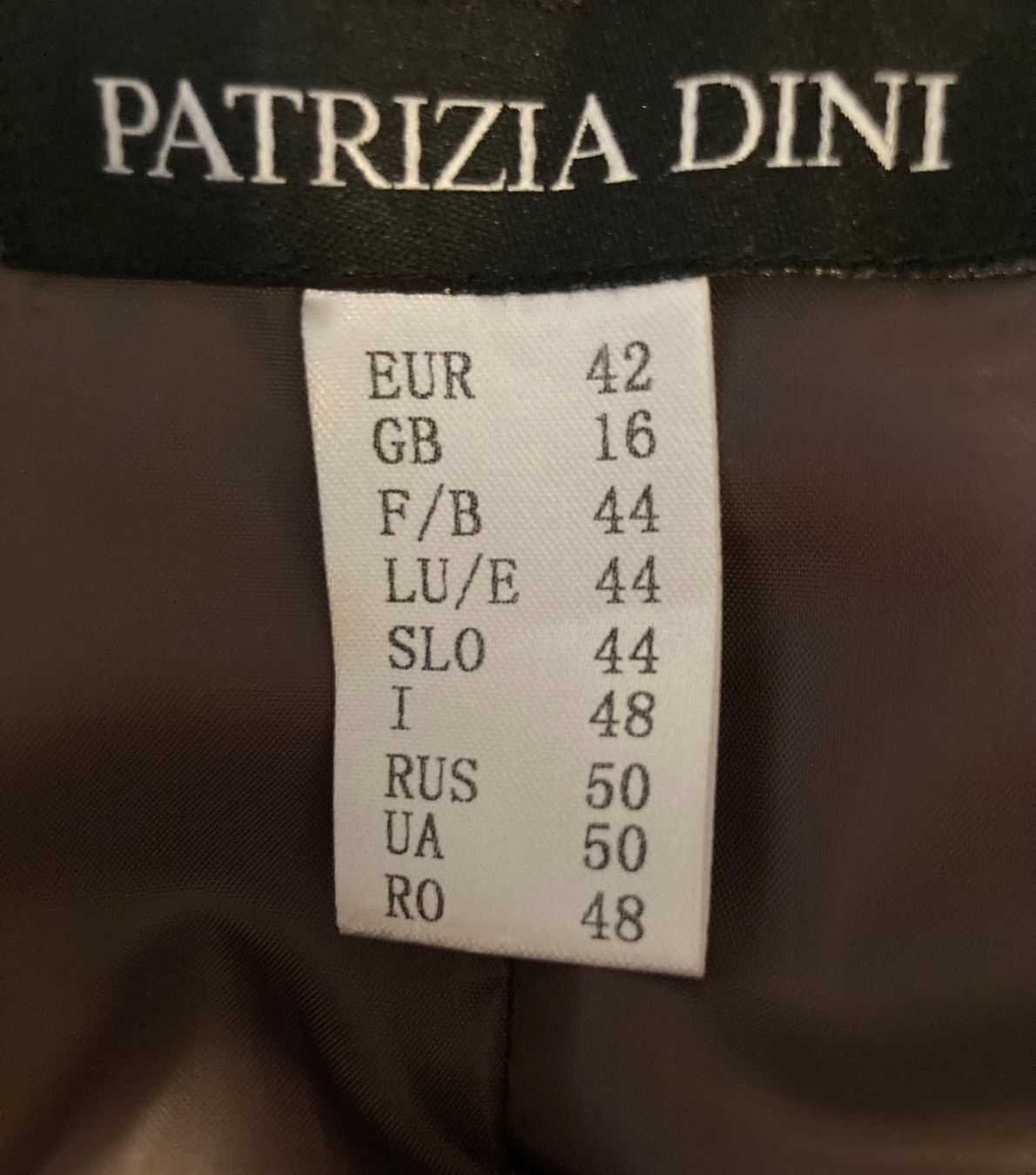 Vestiti: Kleid Patrizia Dini braun 42 Spitze, Baumwolle/Polyester – Usato da Riniken venduto da begeh-r-bar 2