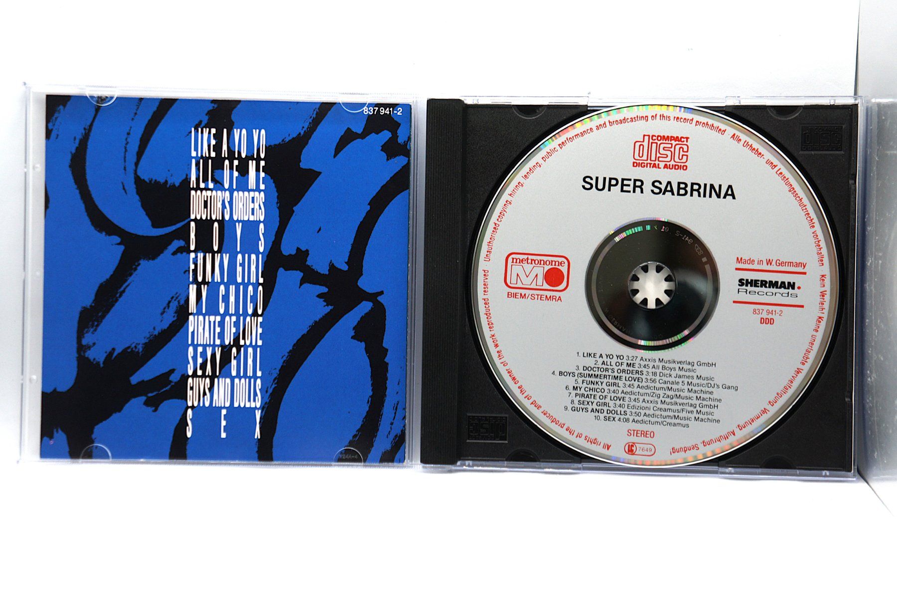 CDs: rare CD Sabrina - Super Sabrina / Original Version 1988 – Gebraucht aus Ernetschwil von luisvonerni 2