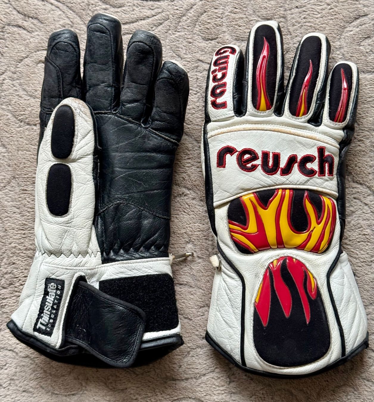Reusch Guanti & manicotti: Reusch Ski Renn Handschuhe Leder Flame Gr. 7-8 – Usato da Engelburg venduto da mamalanima 2