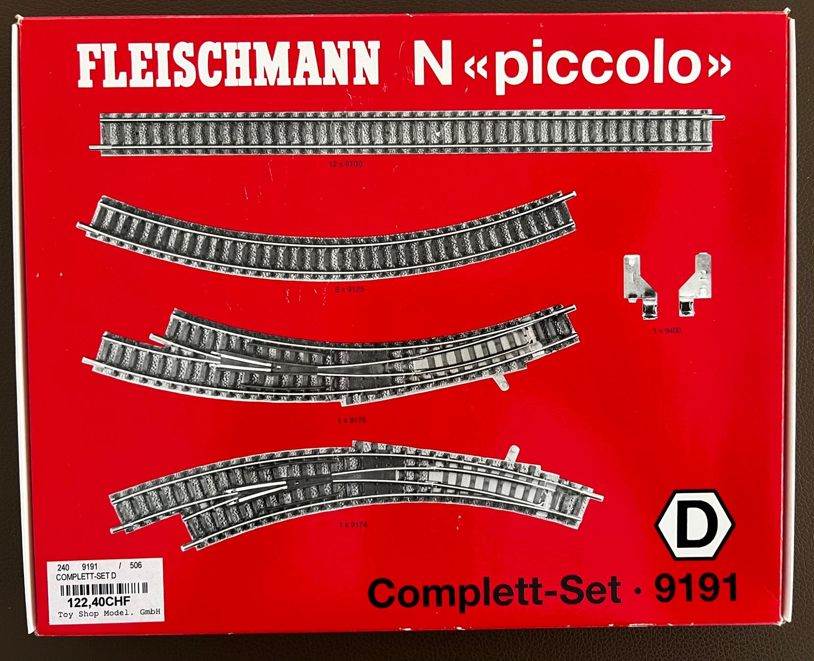 Fleischmann Modellini di ferrovie: (N) Fleischmann, Gleis-Set D (9191) – Nuovo (secondo la descrizione) da Basel venduto da jonnyhaas