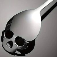 ☠️ Edelstahl Totenkopf-Rührlöffel–cooler Helfer für Küche!☠️