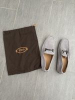 TOD'S Mokassins Herren Grau Wildleder Grösse 43.5