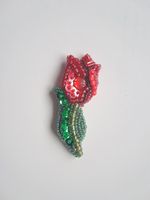 Handgefertigte Rosenbrosche
