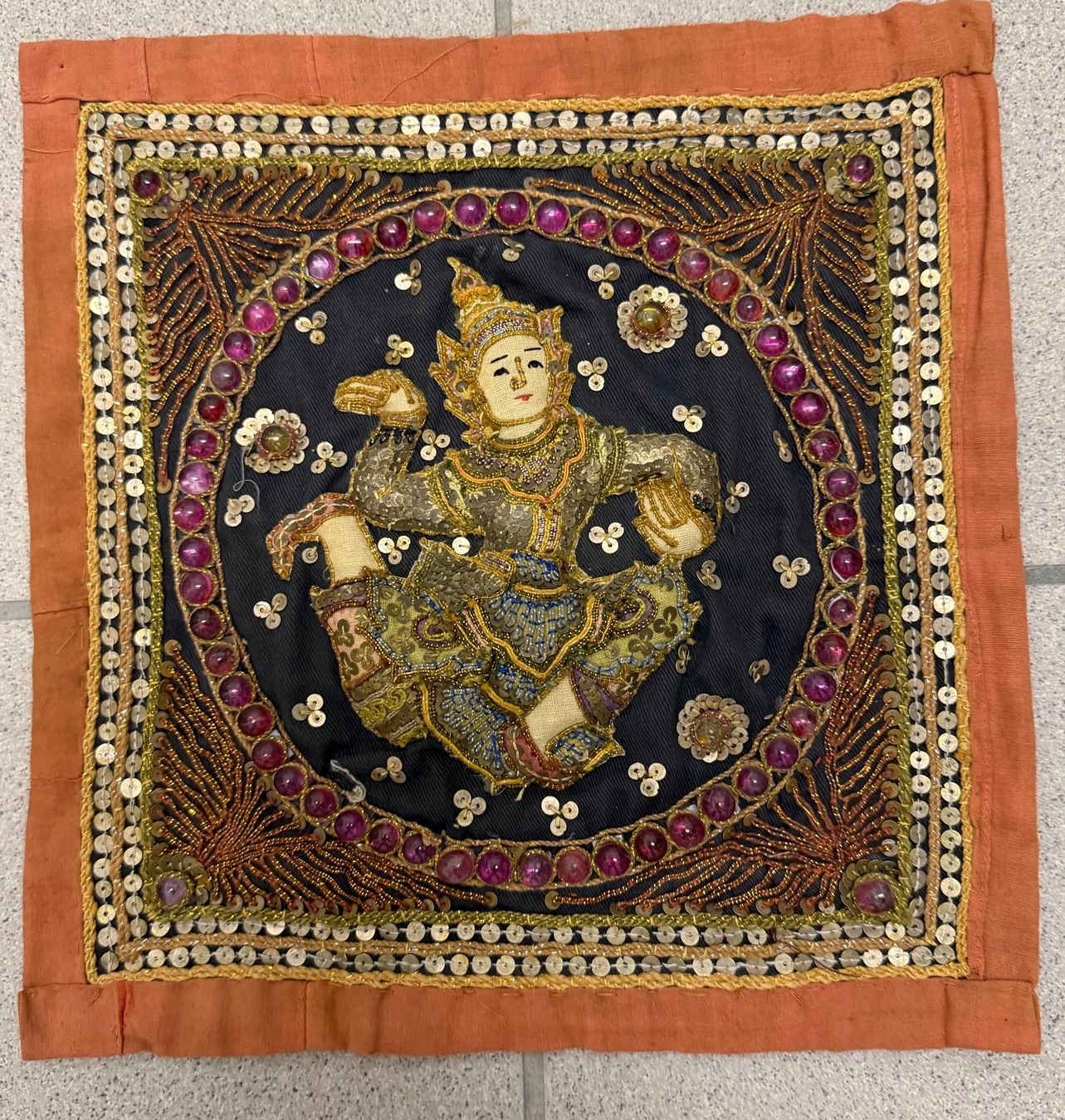 Stoffe: Indien Wandbild Stoff – Gebraucht aus Hergiswil NW von hofomo
