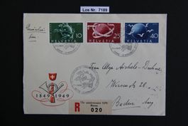 CH 1949 Brief mit sauberem Sonderstempel            Los 7189