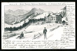 Adelboden, Hotel Pension Bellevue mit Sc