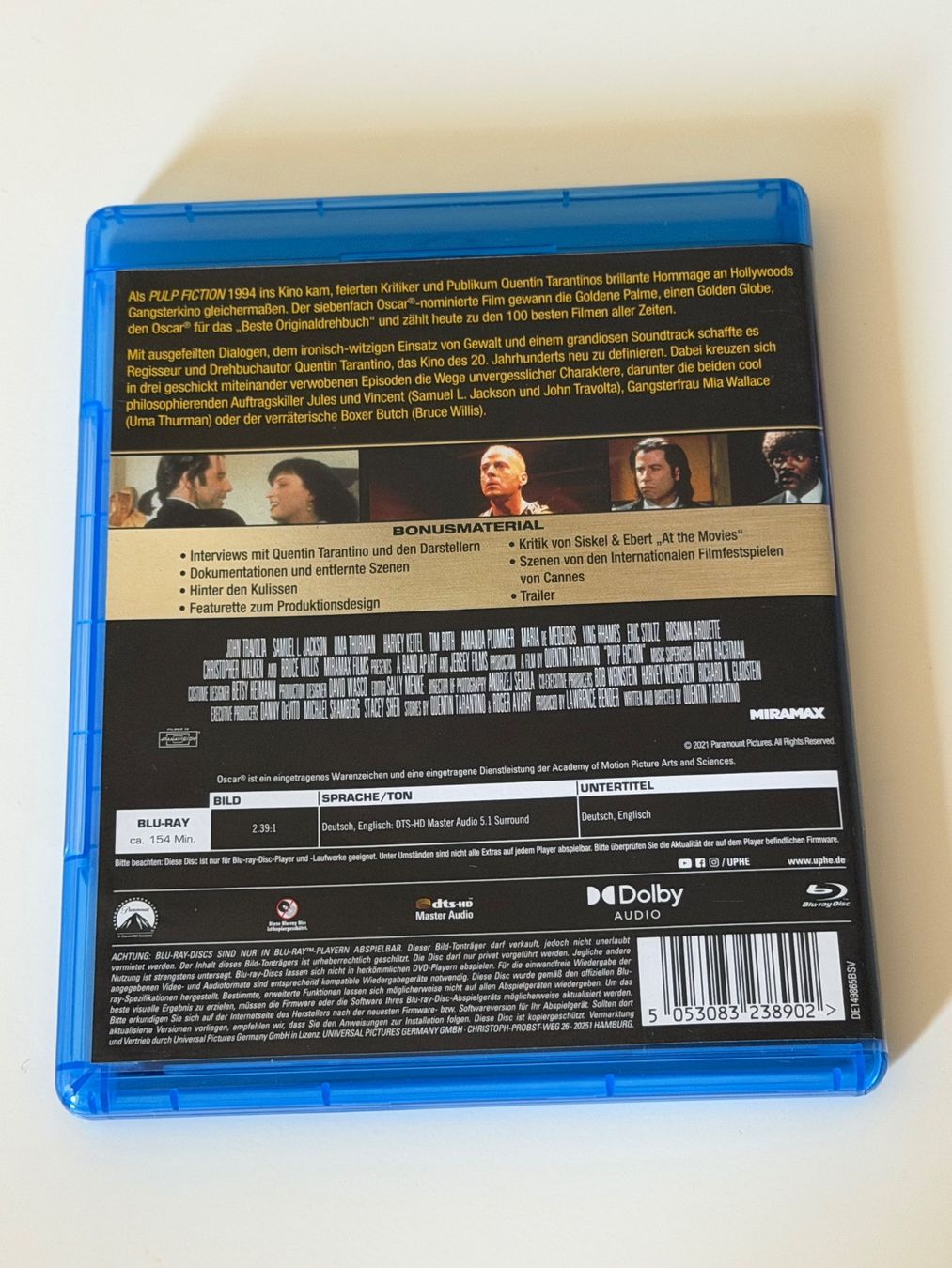 Tutti i DVDs: Pulp Fiction Blu-ray Quentin Tarantino – Usato da Altstätten SG venduto da sheamus 1