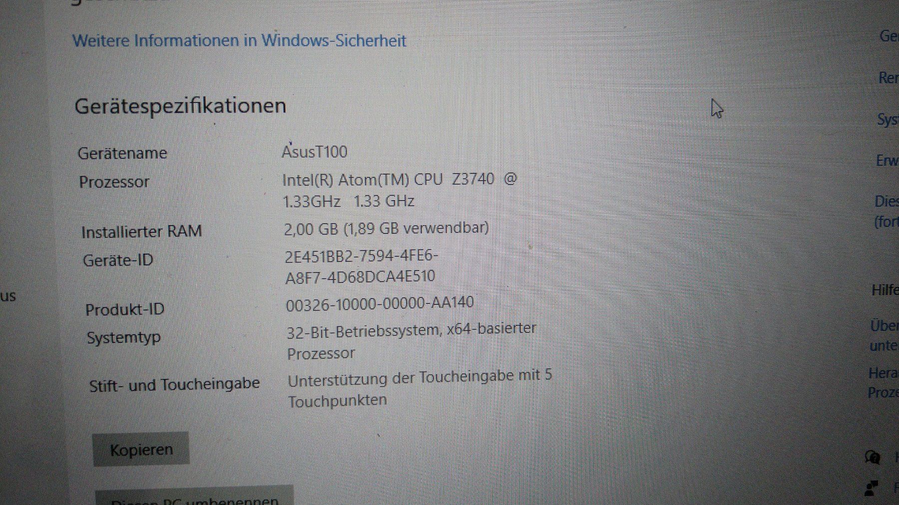 Asus Notebook: Asus T100 – Usato da Busswil BE venduto da ritardo1 8