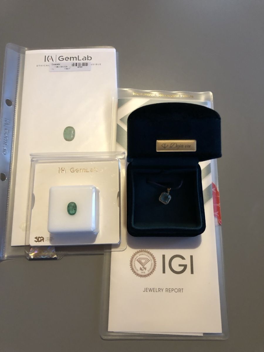 Anhänger: Smaragd mit Zertifikat – Neu und originalverpackt aus Bolken von Romeo80 1