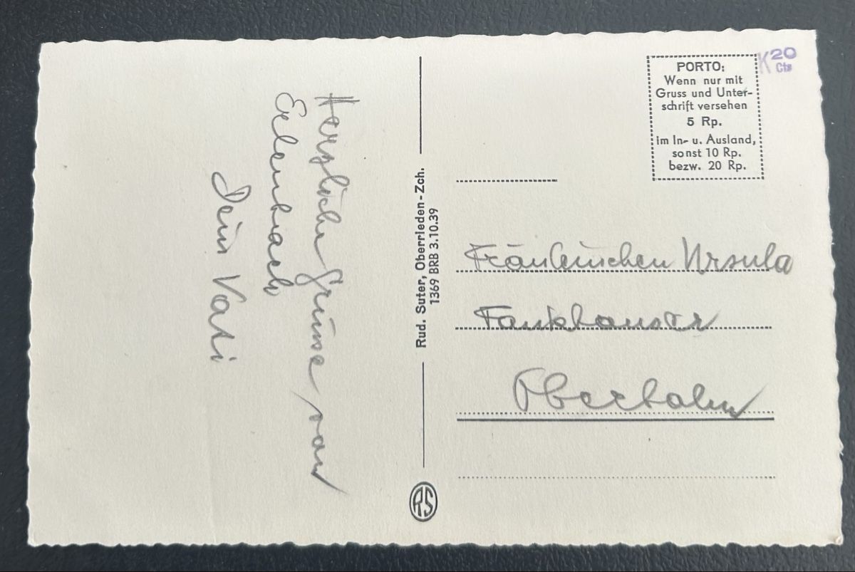 Cartoline postali: AK Erlenbach  – Usato da Horw venduto da Tellbub 1