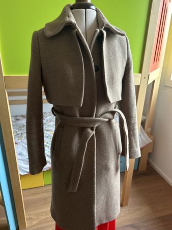 Mango Damen Mantel beige Grösse XS