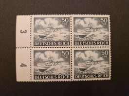 Deutsches Reich Viererblock Briefmarken postfrisch