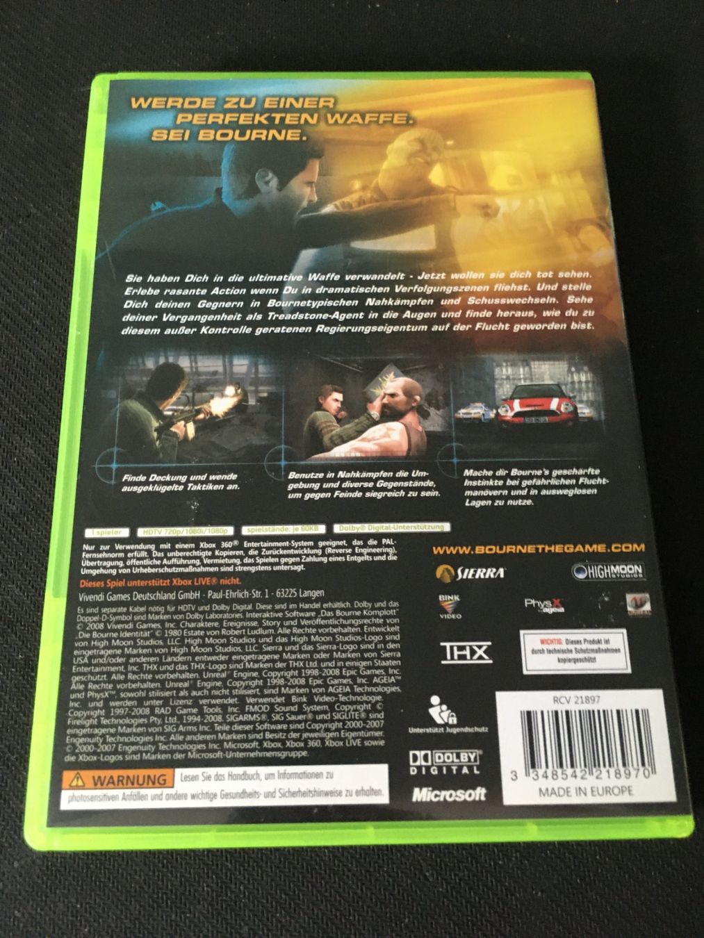 Microsoft Giochi: Das Bourne Komplott - Xbox360 – Usato da St.Gallen venduto da Punktchen01 1