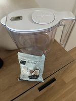 Wasserfilter Kanne Philips weiss mit 3 neuen Filtern neuwert