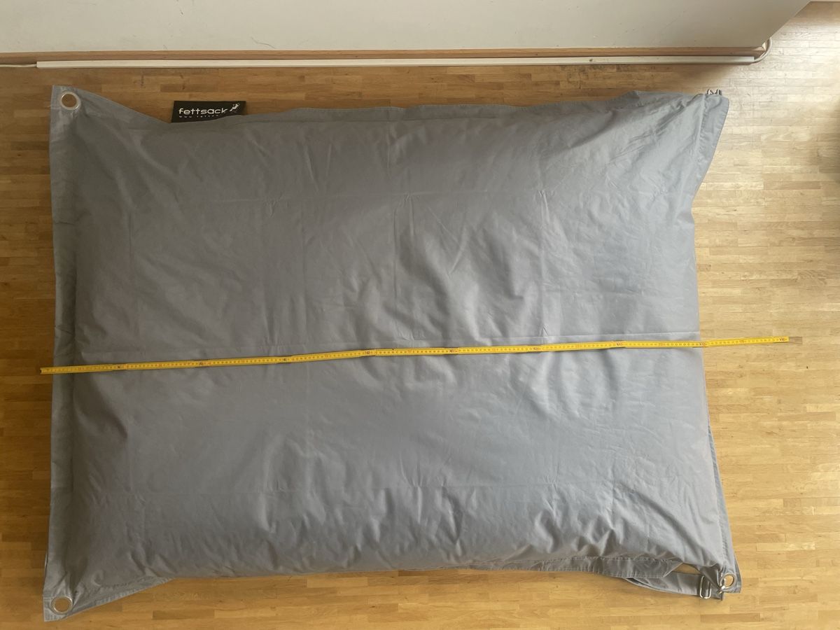 Sessel: Fettsack Deluxe - grauer Sitzsack – Neu (gemäss Beschreibung) aus Zürich von Maxim0357 3