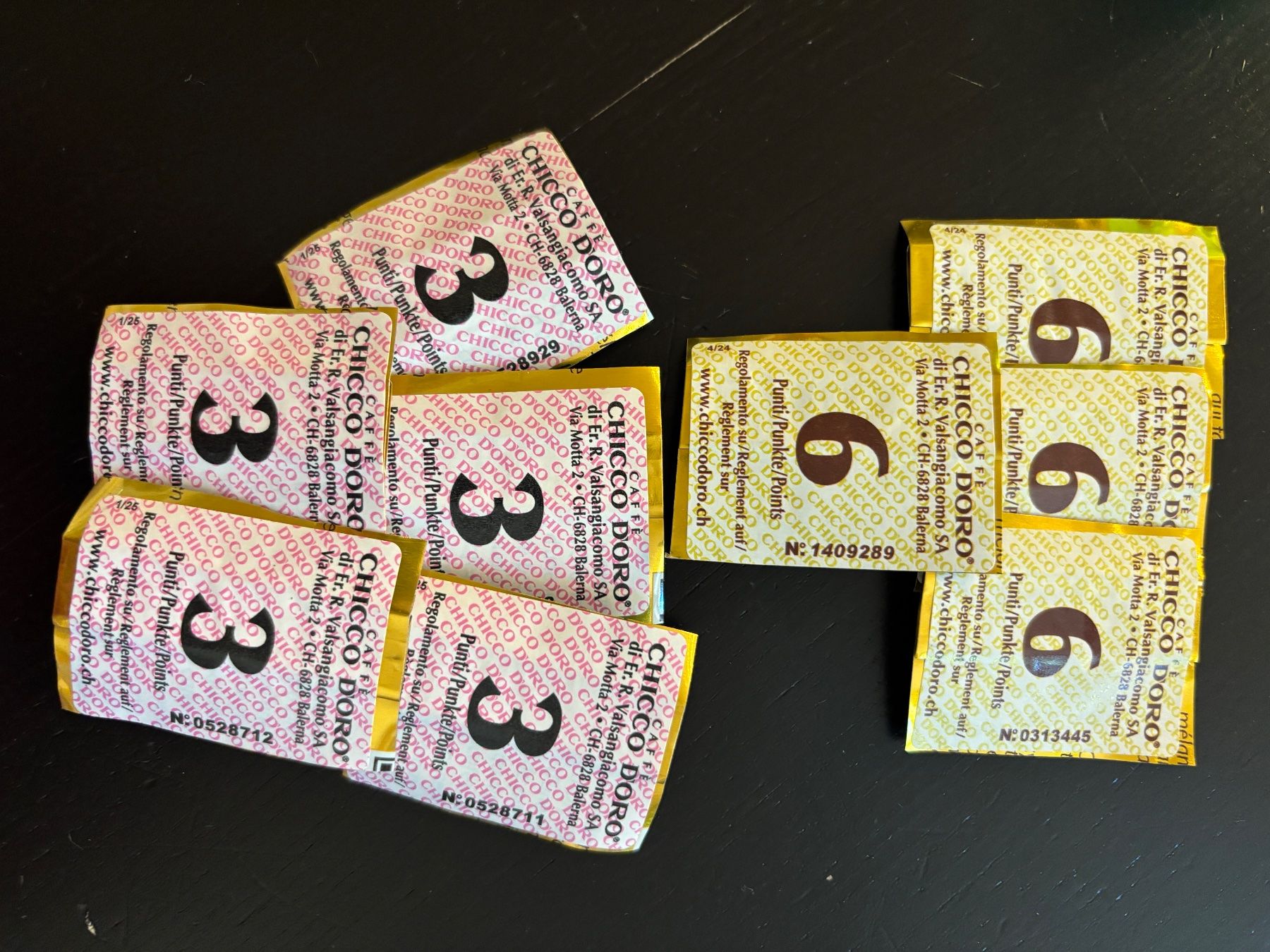 Chicco Timbres & points: Points Chicco d'Oro: 3x3 pts et 4x6 pts – Neuf avec emballage d'origine à La Chaux-de-Fonds par Neb.2682