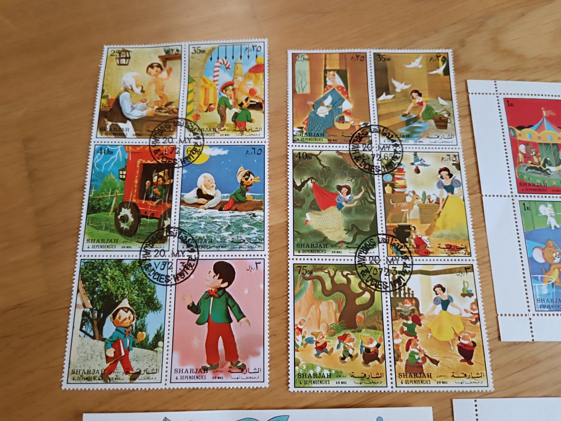 Tutti i francobolli: 7 Disney Briefmarken 2 – Usato da Otelfingen venduto da patida 1
