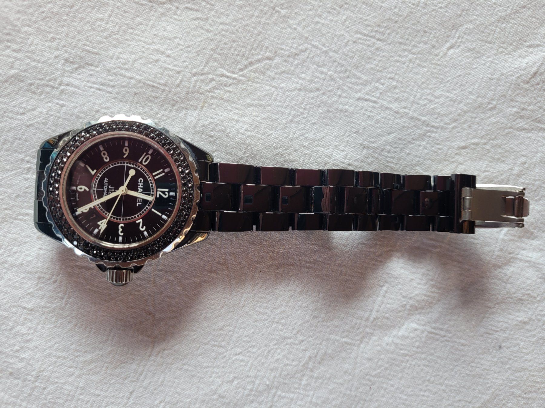 Chanel Orologi: Chanel J12 mit schwarzen Diamanten – Usato da Ennetmoos venduto da Billi20 4