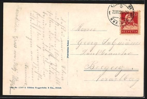 Cartoline postali: AK Chur, Poststrasse mit Hotel Lukmanier – Usato da Berlin venduto da bartko-reher 1