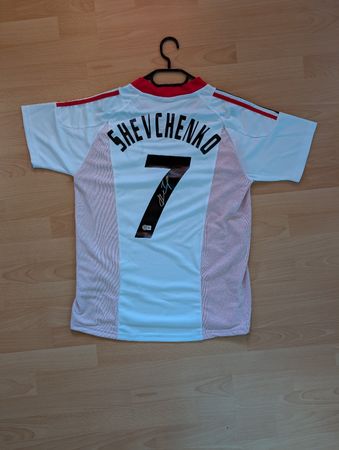 AC Milan Trikot Beckett Autogramm #7 Shevchenko