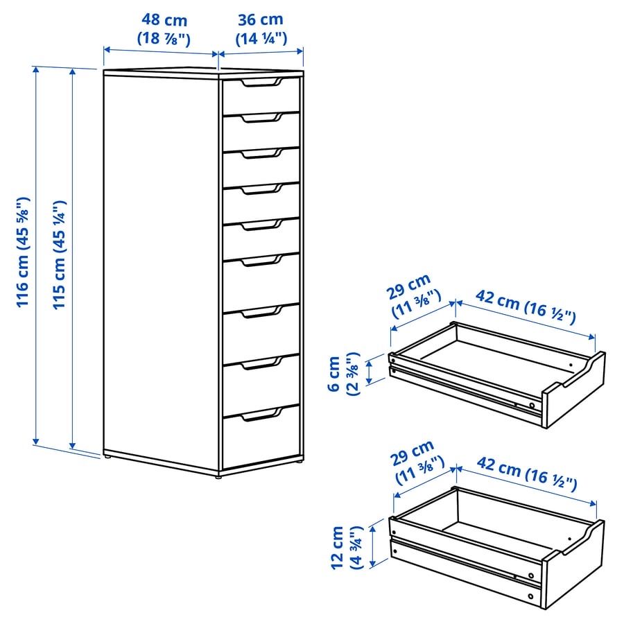 Ikea Commodes: Kommode Alex von Ikea – D'occasion à Wiesendangen par kabuwi 1