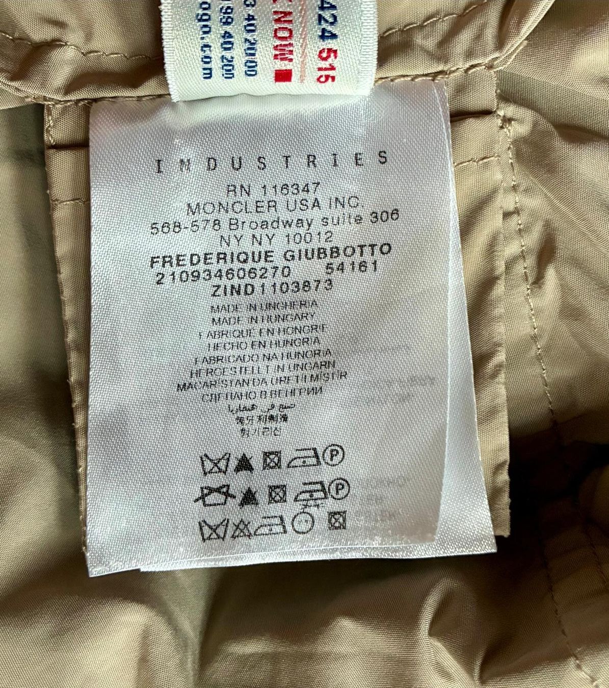 Moncler Giacche: Moncler Sommerjacke, Beige, Grösse 36-38 – Usato da Dübendorf venduto da Tambalori 2
