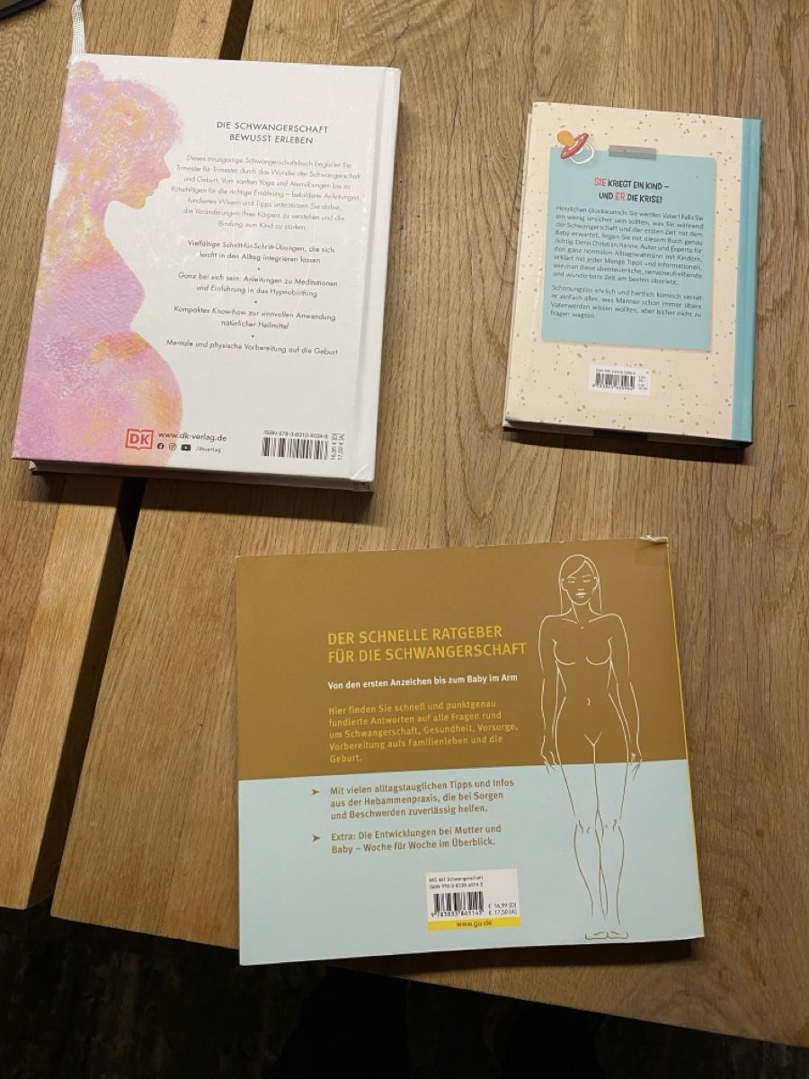 Bücher: 3 Schwangerschaftsbücher - Baby – Gebraucht aus Meierskappel von Tarmogoyf 1