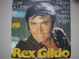 Vinyl Single Rex Gildo - Love A Little Bit (Melinda)