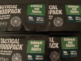 4 x Tactical Foodpack “Haferflockenbrei mit Äpfeln”