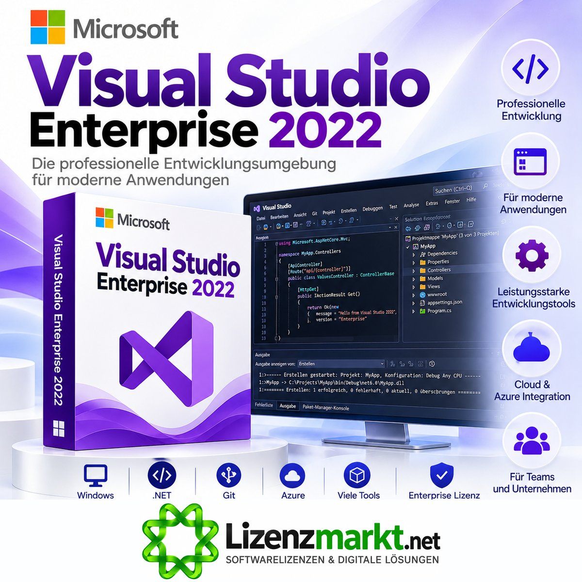 Microsoft Software: Microsoft Visual Studio Enterprise 2022 – Neu (gemäss Beschreibung) aus Gossau SG von Lizenzmarkt