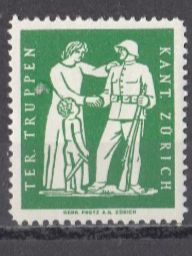 Alle Briefmarken: Territorial-Truppen Wi 64 * – Gebraucht aus Bürglen TG von StampGraf