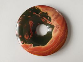disque de jaspe polychrome pour pendentif