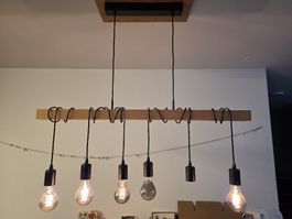 Pendelleuchte Holz