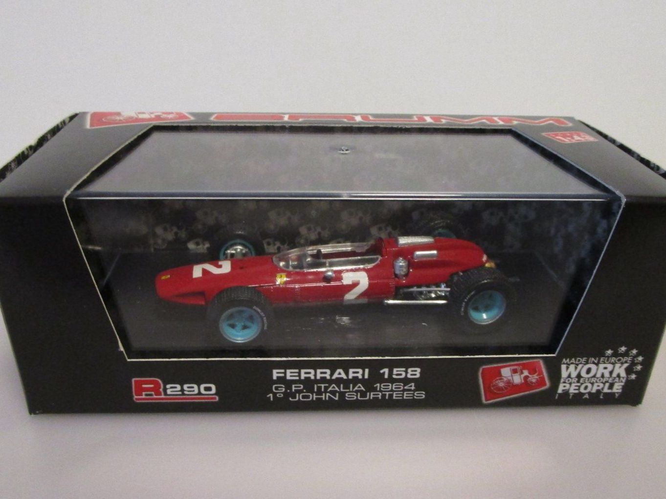 Ferrari Modellini d'auto: BRUMM FERRARI 158 G.P. ITALIA1964 – Nuovo e nell'imballaggio originale da Chêne-Bourg venduto da breno56